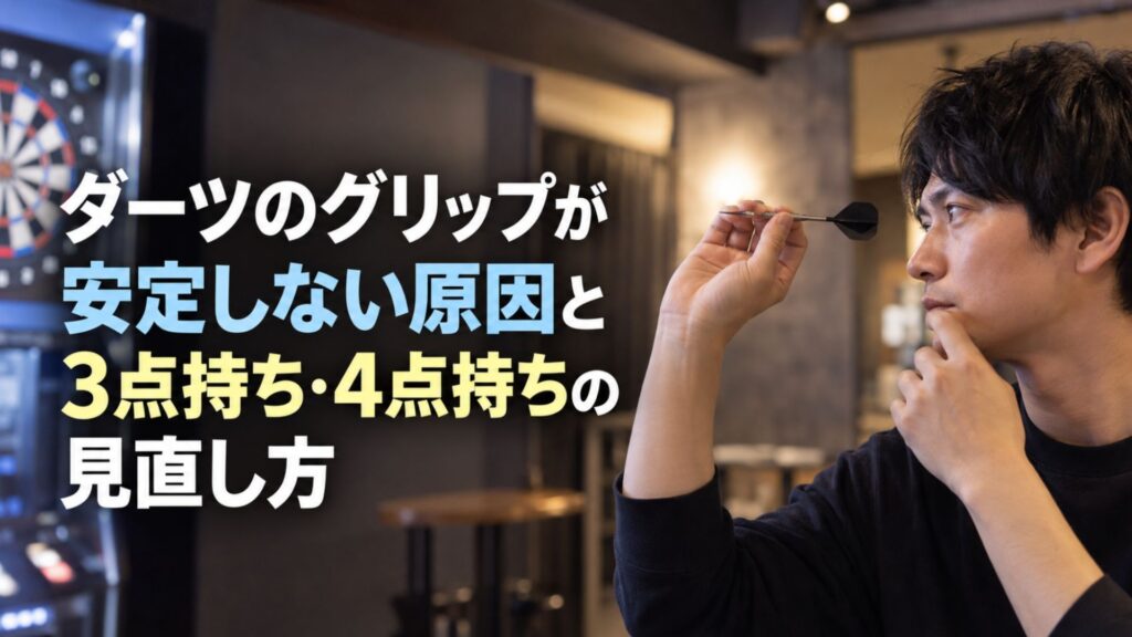 ダーツのグリップが安定しない原因と3点持ち・4点持ちの見直し方