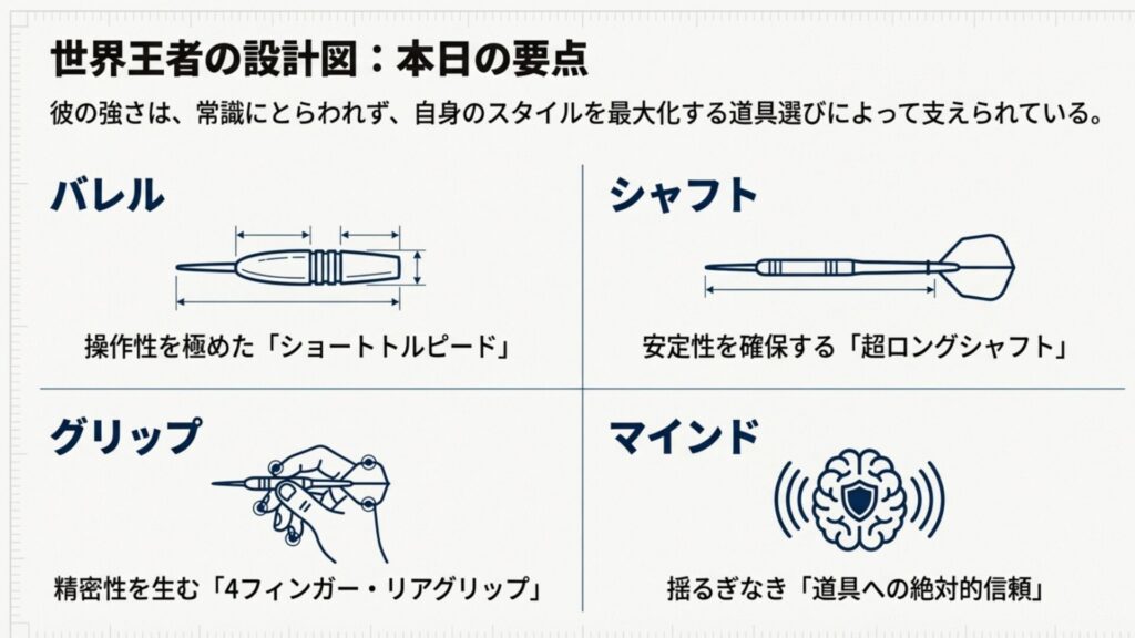 ルーク・ハンフリーズのダーツシステム完成図解