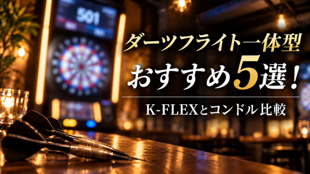 ダーツフライト一体型おすすめ5選！K-FLEXとコンドル比較