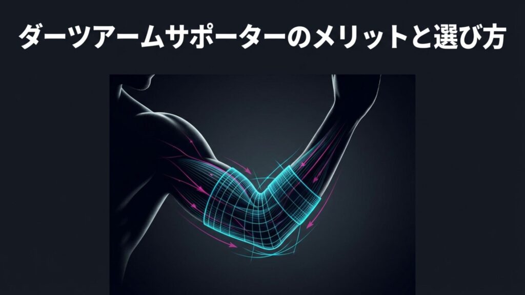 ダーツアームサポーターのメリットと選び方