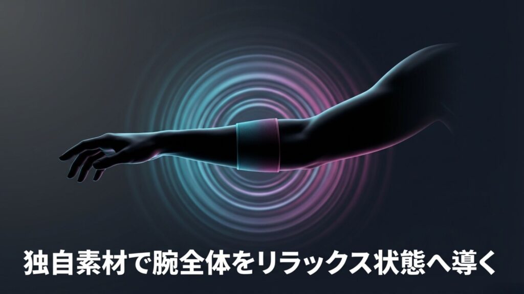 独自素材で腕全体をリラックス状態へ導くファイテン製サポーターの特徴