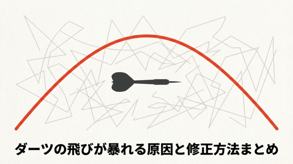 ダーツの飛びが暴れる原因と修正方法まとめ