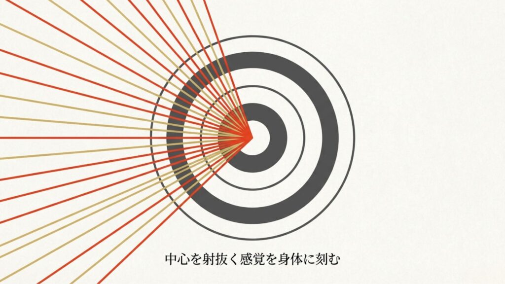 中心を射抜く感覚を身体に刻む