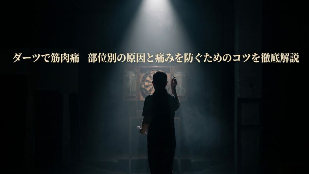 ダーツで筋肉痛？部位別の原因と痛みを防ぐためのコツを徹底解説