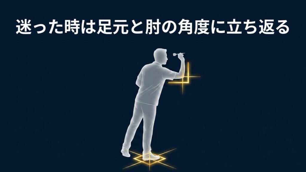 投げ方に迷った時は足元（スタンス）と肘の角度に立ち返るフォームの見直し