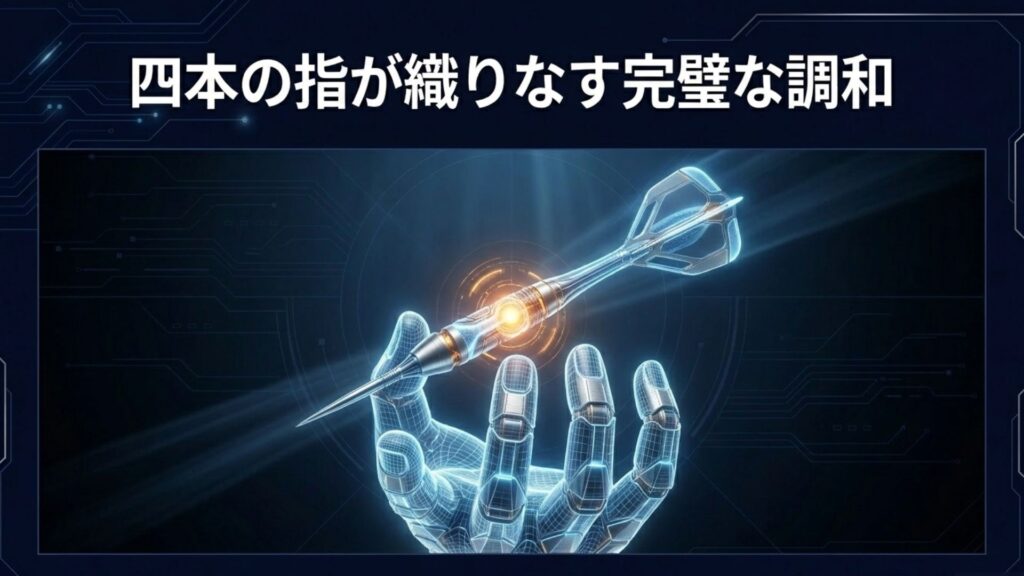 四本の指が織りなす完璧な調和