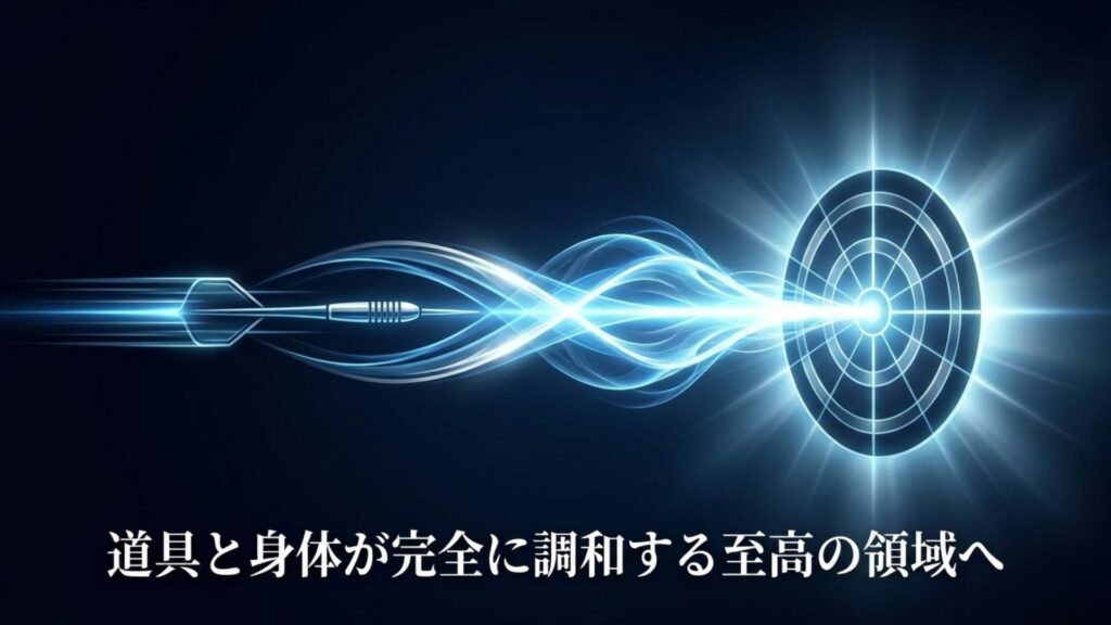 ダーツの道具と自分の身体が完全に調和する至高の領域